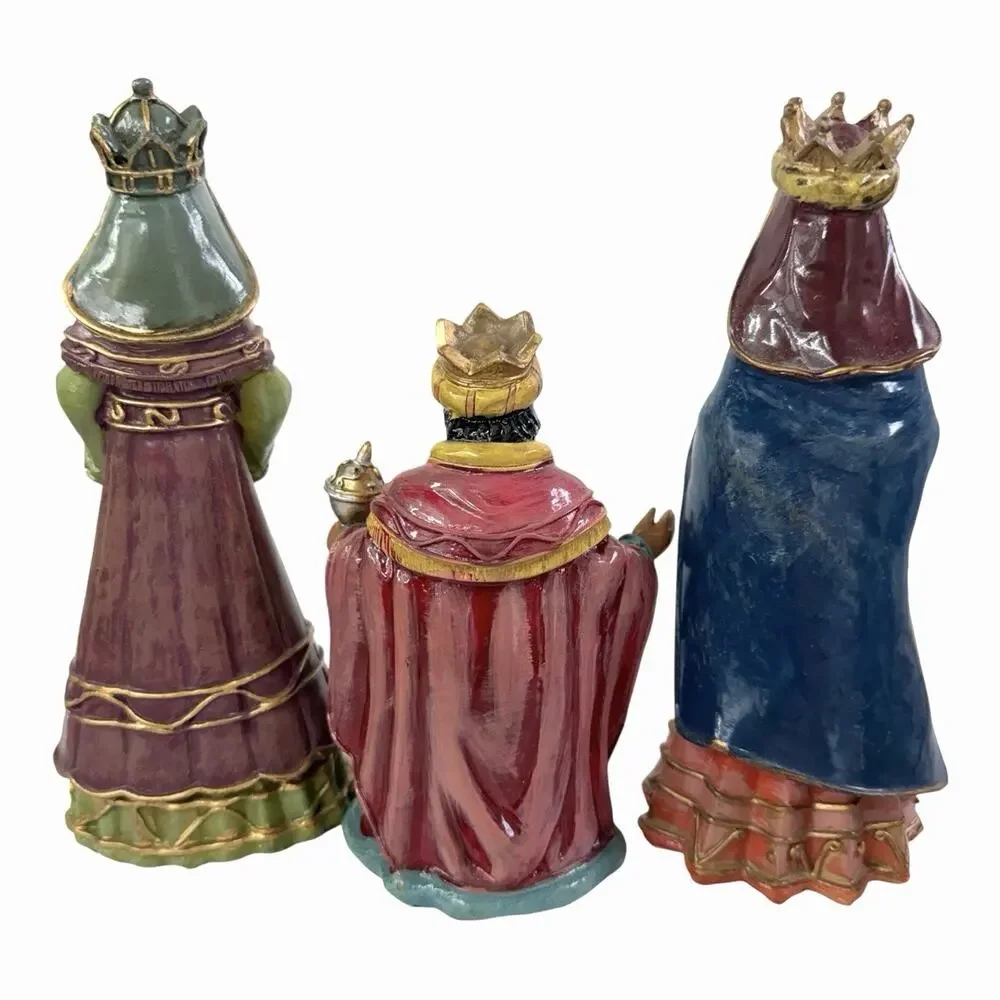 Vintage Greenbrier Int Nativity Set Of 6 Hand Painted Figurines
